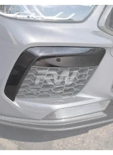 RW Carbon CF Front Bumper Duct Trims BMW F9X M8 2020-2023                                     - bmwf91012 - Image 2