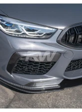 RW Carbon CF Front Bumper Duct Trims BMW F9X M8 2020-2023                                     - bmwf91012 - Image 4