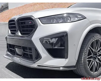 RW Carbon CF Front Lip BMW F95 X5M LCI 2024+ - bmwf95024