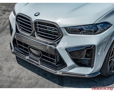 RW Carbon CF Front Lip Spoiler BMW F96 X6M 2024+ - bmwf9607