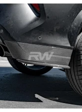 RW Carbon CF Rear Bumper Trim BMW F96 X6M 2019+                                     - bmwf9609 - Image 6