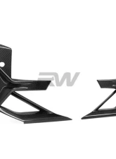 RW Carbon CF Front Bumper Trims BMW F97 | F98 2022-2025                                     - bmwf97007 - Image 2