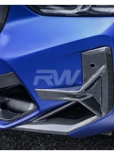 RW Carbon CF Front Bumper Trims BMW F97 | F98 2022-2025                                     - bmwf97007 - Image 6