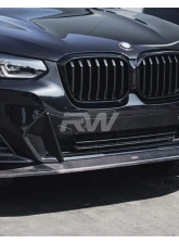 RW Carbon CF Front Lip BMW X3 | X4 M-Sport 2022-2024                                     - bmwg01017 - Image 5