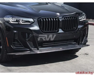 RW Carbon CF Front Lip BMW X3 | X4 M-Sport 2022-2024 - bmwg01017