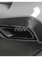 RW Carbon CF Exhaust Tips BMW X5 2019-2023                                     - bmwg05019 - Image 4