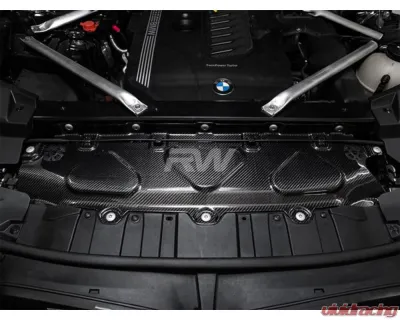 RW Carbon CF Engine Bay Cooling Shroud BMW X5 | X6 | X7 2019+ - bmwg05021