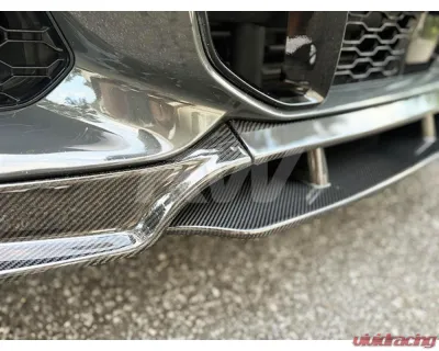 RW Carbon CF Front Lip Spoiler BMW X6 2020-2023 - bmwg06008