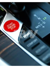 RW Carbon Red Start Stop Button BMW                                     - bmwg20047 - Image 3