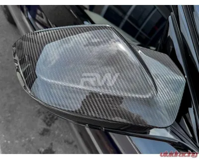 RW Carbon M Styled CF Mirror Cap Replacements BMW G60 | G70 2024+ - bmwg6001