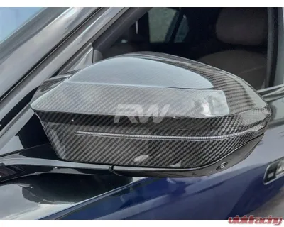 RW Carbon M Styled CF Mirror Cap Replacements BMW G60 | G70 2024+ - bmwg6001
