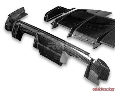 RW Carbon CF GTX Diffuser w/ Undertray BMW G80 M3 2021+ - bmwg80026