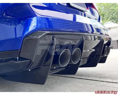 RW Carbon CF GTX Diffuser w/ Undertray BMW G80 M3 2021+ - bmwg80026