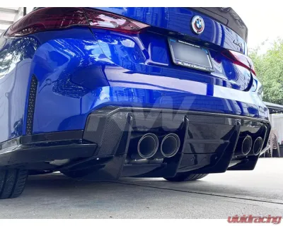 RW Carbon CF GTX Diffuser w/ Undertray BMW G80 M3 2021+ - bmwg80026