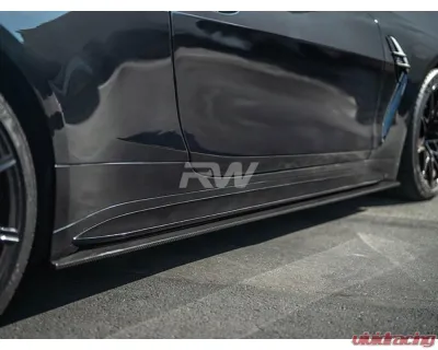 RW Carbon CF Side Skirt Extensions BMW G82 | G83 2021+ - bmwg8210