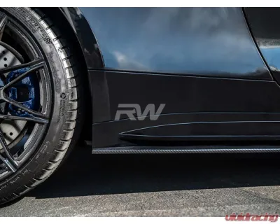 RW Carbon CF Side Skirt Extensions BMW G82 | G83 2021+ - bmwg8210