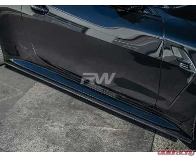 RW Carbon CF Side Skirt Extensions BMW G82 | G83 2021+ - bmwg8210