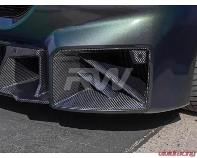 RW Carbon CF Dual Slat Duct Trims BMW G87 M2 2023+ - bmwg87013