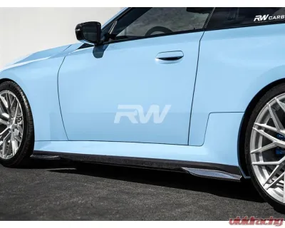 RW Carbon CF Side Skirt Extensions BMW G87 M2 2023+ - bmwg87014