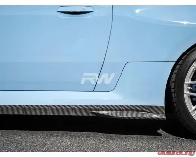 RW Carbon CF Side Skirt Extensions BMW G87 M2 2023+ - bmwg87014
