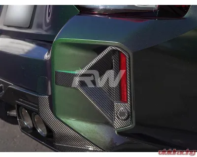 RW Carbon CF DTM Rear Reflector Trim BMW G87 M2 2023+ - bmwg87017