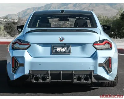 RW Carbon CF DTM Rear Reflector Trim BMW G87 M2 2023+ - bmwg87017