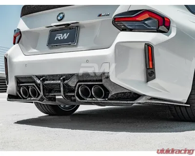 RW Carbon Forged Carbon DTM Diffuser BMW G87 M2 2023+ - bmwg87041