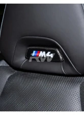 RW Carbon CF Seat Emblem Cover BMW M                                     - bmwg87047 - Image 5