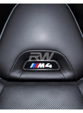 RW Carbon CF Seat Emblem Cover BMW M                                     - bmwg87047 - Image 6