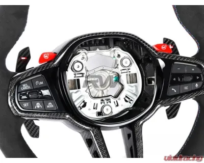 RW Carbon CF LCI Alcantara Steering Wheel BMW G8X 2025+ - bmwg8x028