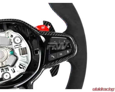 RW Carbon CF LCI Alcantara Steering Wheel BMW G8X 2025+ - bmwg8x028