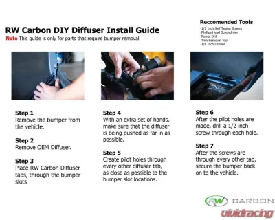 RW Carbon CF GTX Diffuserw/ Undertray BMW M4 2021+ - bmwg8x031