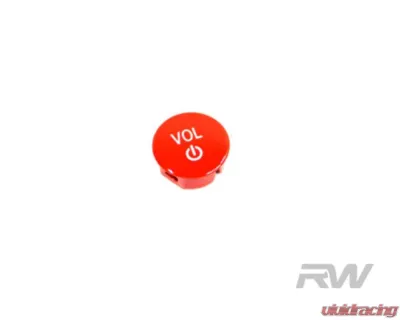 RW Carbon Red Audio Volume Button BMW - bmwg8x032