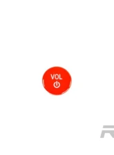 RW Carbon Red Audio Volume Button BMW                                     - bmwg8x032 - Image 3