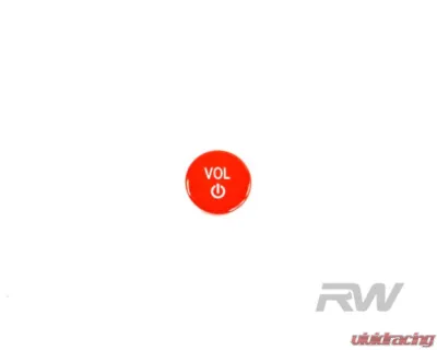 RW Carbon Red Audio Volume Button BMW - bmwg8x032