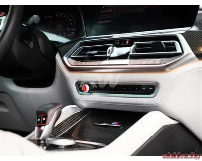 RW Carbon Red Audio Volume Button BMW - bmwg8x032