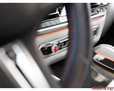 RW Carbon Red Audio Volume Button BMW - bmwg8x032