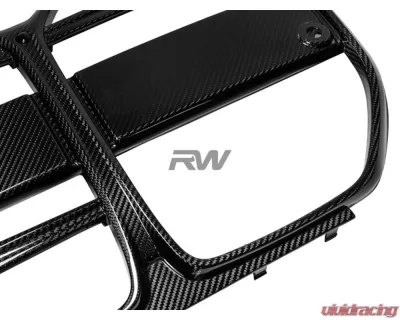 RW Carbon CF CSL Style Grille BMW i4 2022+ - bmwi4004