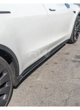 RW Carbon CF Side Skirt Extensions Tesla Model Y 2020+                                     - tesla033 - Image 2