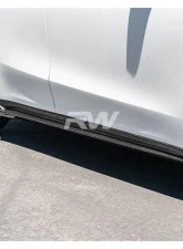RW Carbon CF Side Skirt Extensions Tesla Model Y 2020+                                     - tesla033 - Image 3