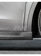 RW Carbon CF Side Skirt Extensions Tesla Model Y 2020+                                     - tesla033 - Image 4