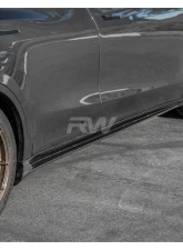 RW Carbon CF Side Skirt Extensions Tesla Model Y 2020+                                     - tesla033 - Image 6