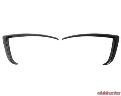 RW Carbon CF Front Upper Splitters Tesla Model S 2021-2024 - tesla035