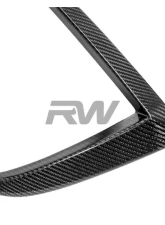 RW Carbon CF Front Upper Splitters Tesla Model S 2021-2024                                     - tesla035 - Image 2