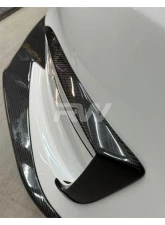 RW Carbon CF Front Upper Splitters Tesla Model S 2021-2024                                     - tesla035 - Image 3
