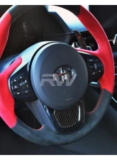 RW Carbon CF Steering Wheel Trim Toyota Supra 2020+                                     - toyota05 - Image 2