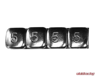 K&L 360pcs 5g Chrome Stick-On Wheel Weights - 32-3499