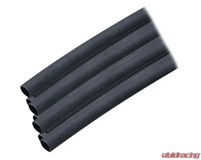 Ancor Adhesive Lined Heat Shrink Tubing (ALT) - 1/4" x 12" - 10-Pack - Black - 303124