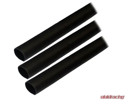 Ancor Adhesive Lined Heat Shrink Tubing (ALT) - 1/2" x 3" - 3-Pack - Black - 305103