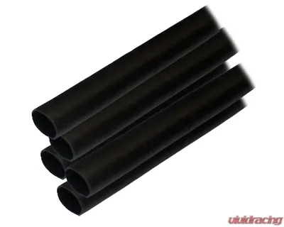 Ancor Adhesive Lined Heat Shrink Tubing (ALT) - 1/2" x 12" - 5-Pack - Black - 305124
